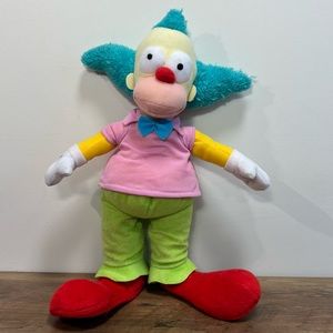 The Simpsons Krusty the clown plush stuffed toy 11in 2019